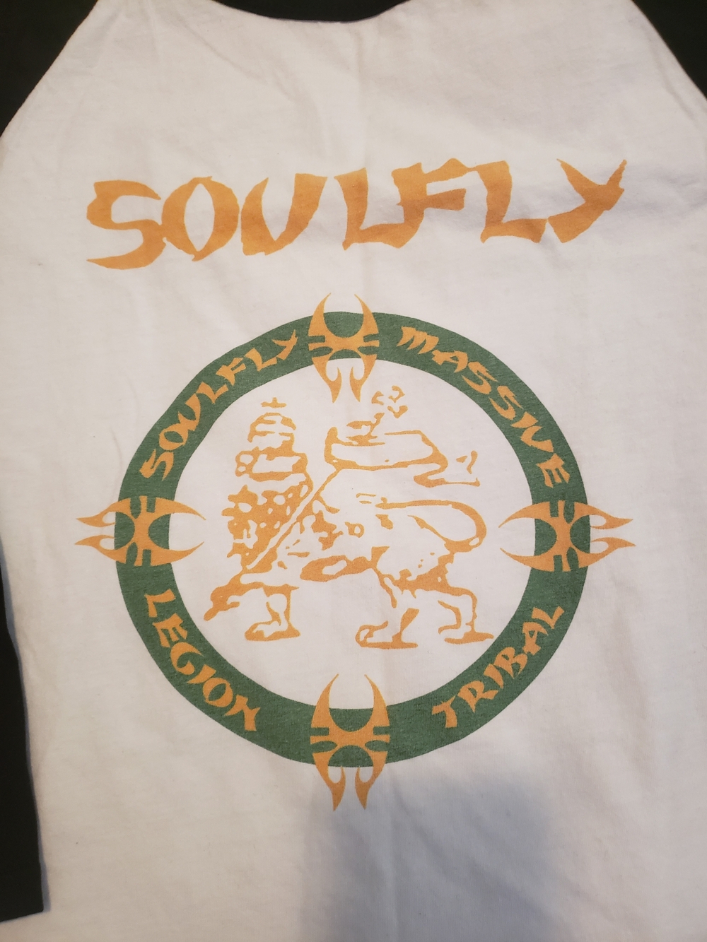 Vintage SOULFLY Raglan Graphic Mens Concert Tee - Picture 2 of 2
